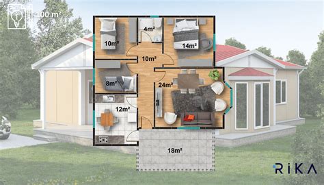 100 M2 Tek Katlı Prefabrik Ev Rika İnşaat