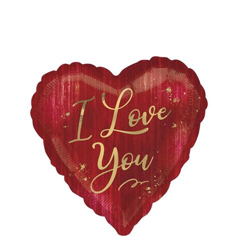 Rouge I Love You Valentines Day Heart Foil Balloon 17in Party City