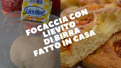 Focaccia Con Lievito Di Birra Fatto In Casa Chef Barbato Funziona