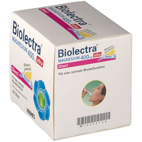 Biolectra Magnesium Ultra Direct Mg Zitrone St Shop Apotheke