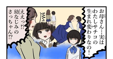 4コマ 転生。 カコミスルのマンガ 漫画 百合 計画どおり Pixiv