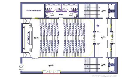 Konferans Salonu Dwg Projesi Autocad Projeler Hot Sex Picture