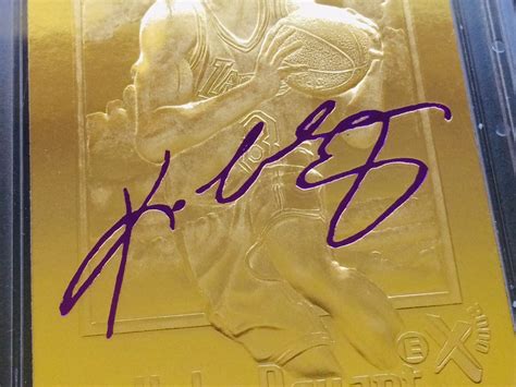 Skybox Ex Kt Gold Kobe Bryant Rookie Signature