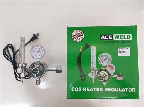 Heavy Duty And Professional Co2 Heater Regulator For Mig Welding 36v