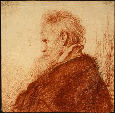 Head Of An Old Man C Rembrandt Wikiart Org