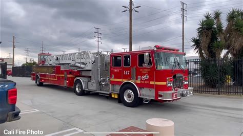 LACoFD Quint 147 Squad 54 Engine 148 Responding YouTube