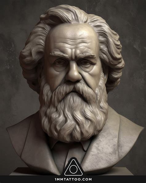 Karl Marx Roman-Style Bust Tattoo Art | Los Angeles Tattoo Artist — 1MM ...