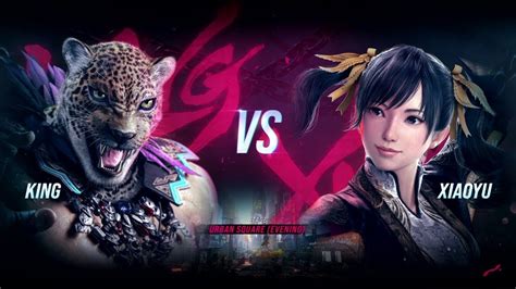 Tekken 8 King VS Xiaoyu Fight In Urban Square Evening Stage Tekken8