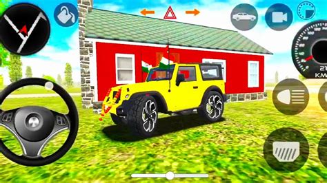 Dollar Song Modified Yellow Mahindra Thar Indian Cars Simulator