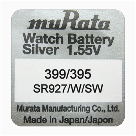 Murata Sr W Sw Silver Oxide Watch Batteries Select