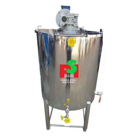 Stainless Steel Syrup Mixing Vessels For Pharma Industry Capacity