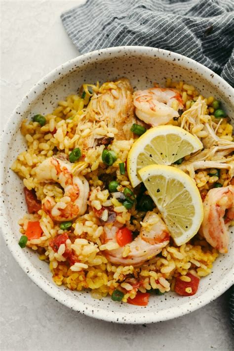 Spanish Paella With Chicken And Shrimp Recipe Therecipecritic