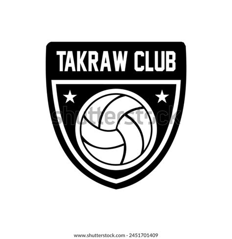 Sepak Takraw Logo Design Power Ball Stock Vector Royalty Free