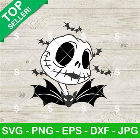Jack Skellington Face Svg Halloween Nightmare Before Christmas Svg