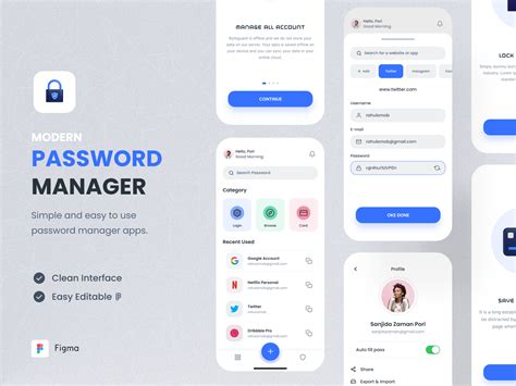 Password Manager App Ui Concept Mobile App By Rahul® On Dribbble