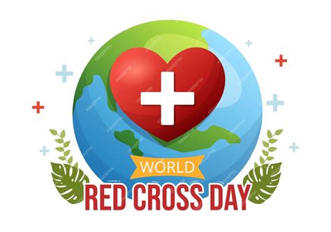 Ilustración Del Día Mundial De La Cruz Roja Para La Salud Médica Y