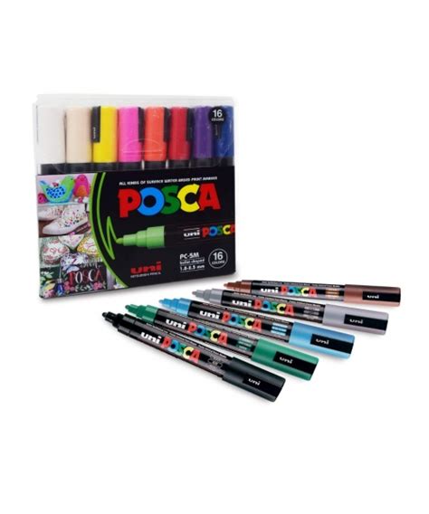 Posca Paint Markers 16 Pack Sale Outlet Contratacion Fundovidaips