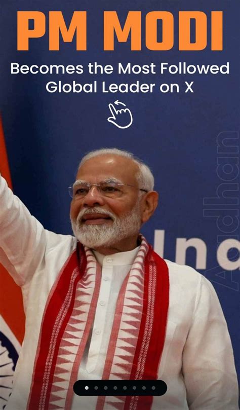 Pm Modi Becomes The Most Followed Global Leader On X