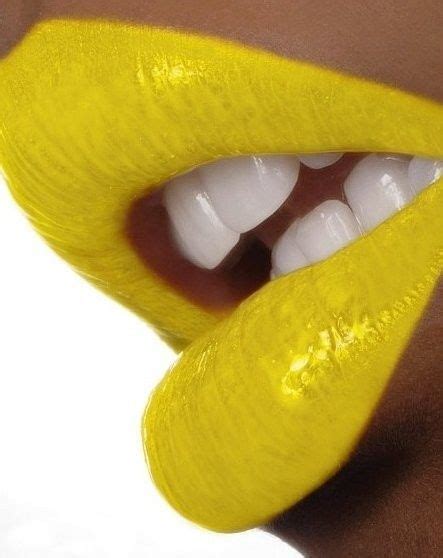 Yellow Yellow Lip Yellow Lipstick Lips