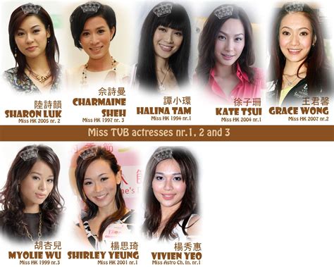 Tvb Stuffs Miss Tvb Actresses Nr 1 2 And 3 Actresses Celebrities