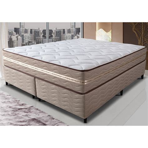 Cama Box Super King Colch O Box X X De Molas Ensacadas Cama