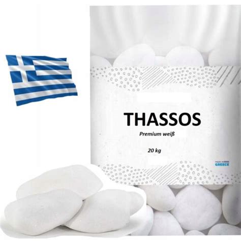 Kieselstein Thasos White Wei Er Marmorkies Weiss Gartenkies Zierkies