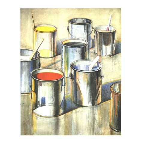 Wayne Thiebaud Paint Cans No Text 1990 Poster