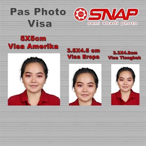 Detail Ukuran Pas Foto Untuk Visa Koleksi Nomer