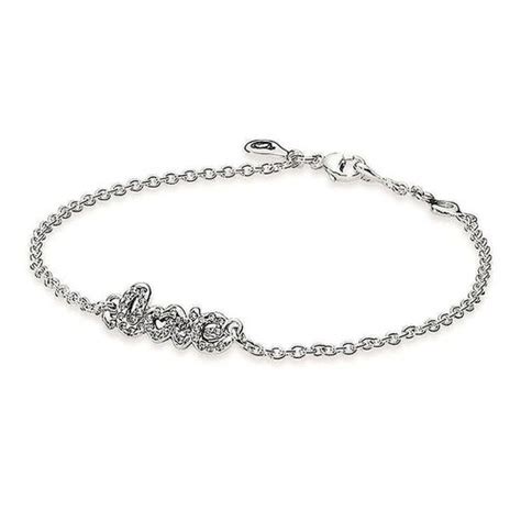 Vòng Đeo Tay Pandora Signature Of Love Clear Cubic Zirconia Bracelet