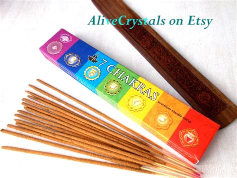 Chakra Incense Burner Wooden Incense Holder By Alivecrystals