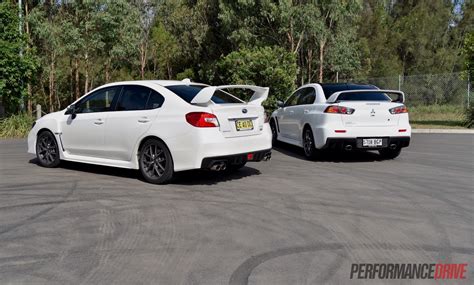 Mitsubishi Lancer Evolution Vs Subaru Wrx Sti Comparison Video