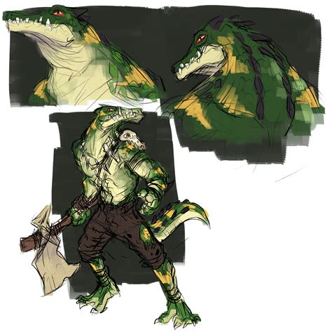 Monstro Retina Lizardfolk Barbarian