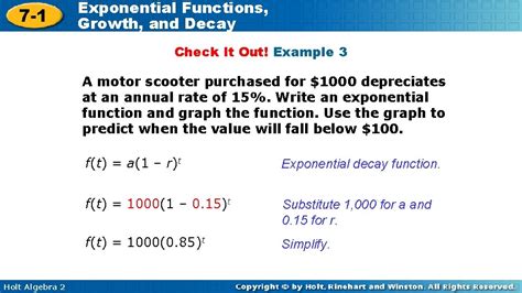 7 1 Exponential Functions Growth And Decay Exponential