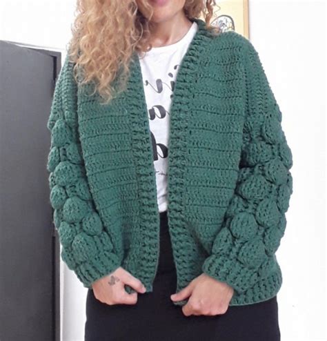 Saco Burbuja Crochet Chaqueta De Ganchillo Ganchillo Ganchillo Crochet