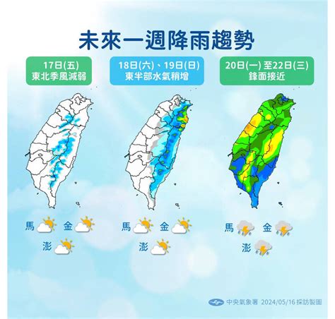 明天北部溫度回升！下週一轉雨 週二起雷雨炸全台 生活 自由時報電子報