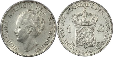 Niederlande 1 Gulden 1940 Königin Wilhelmina f vz kl Rdf MA Shops