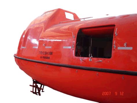 Solas Approved Tanker Version Totally Enclosed Free Fall Lifeboat With