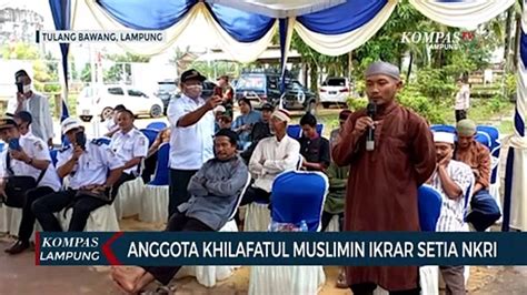 Anggota Khilafatul Muslimin Ikrar Setia Nkri Dan Pancasila Video