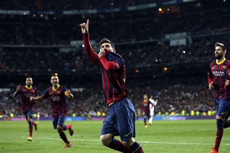 Lionel Messi Hat Trick At The Santiago Bernabéu In Real Madrid 3 4 Barcelona Neymar Jr