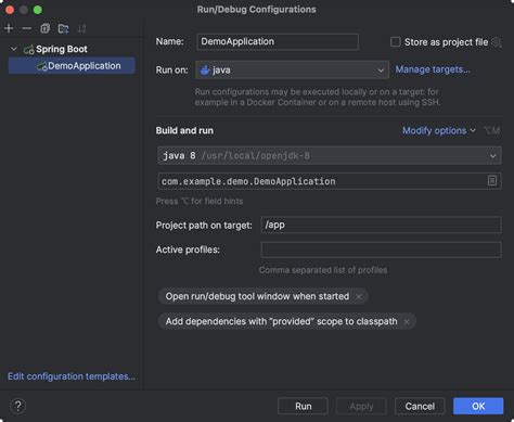 Run And Debug A Spring Boot Application Using Docker Compose Intellij