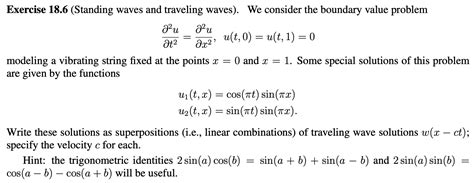 Solved ∂t2∂2u∂x2∂2uut0ut10 Modeling A Vibrating