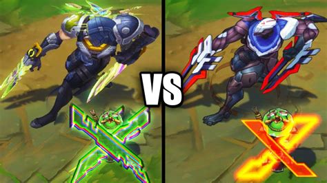 Psyops Zed Vs Project Zed Epic Skins Comparison League Of Legends