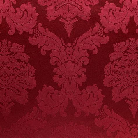 tissu metre jacquard damasco baroque rouge bordeaux liturgique damasse