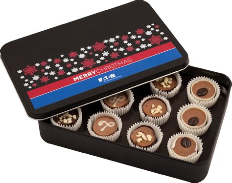 Personalised 12 Noble Chocolate Tin Tins Of Chocolates Chocolates