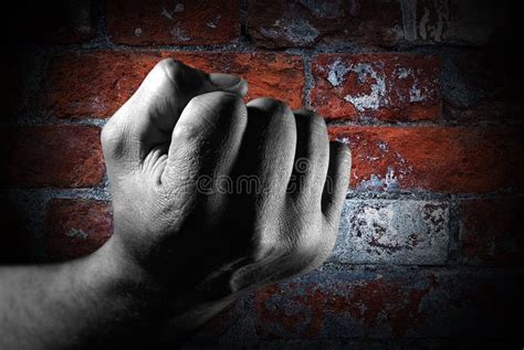 Fist Through The Wall Stock Photo Image Of Power Fist 27819646