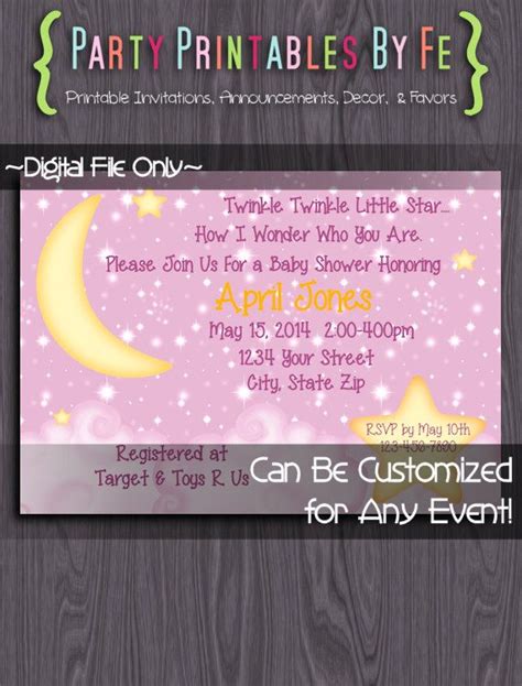 A Pink And Yellow Baby Shower Party Ticket