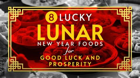 Lucky Lunar New Year Foods For Youtube Thumbnail Template