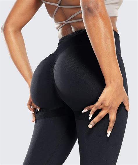 Riojoy Scrunch Butt Leggings Damen High Waist Seamless Push Up Booty