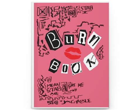 Mean Girls Burn Book Hardcover Journal Matte Notebook Sketchbook