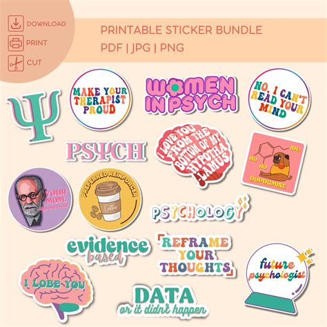 Psychology Stickers, Mental Health Stickers, Psychology Gifts ...